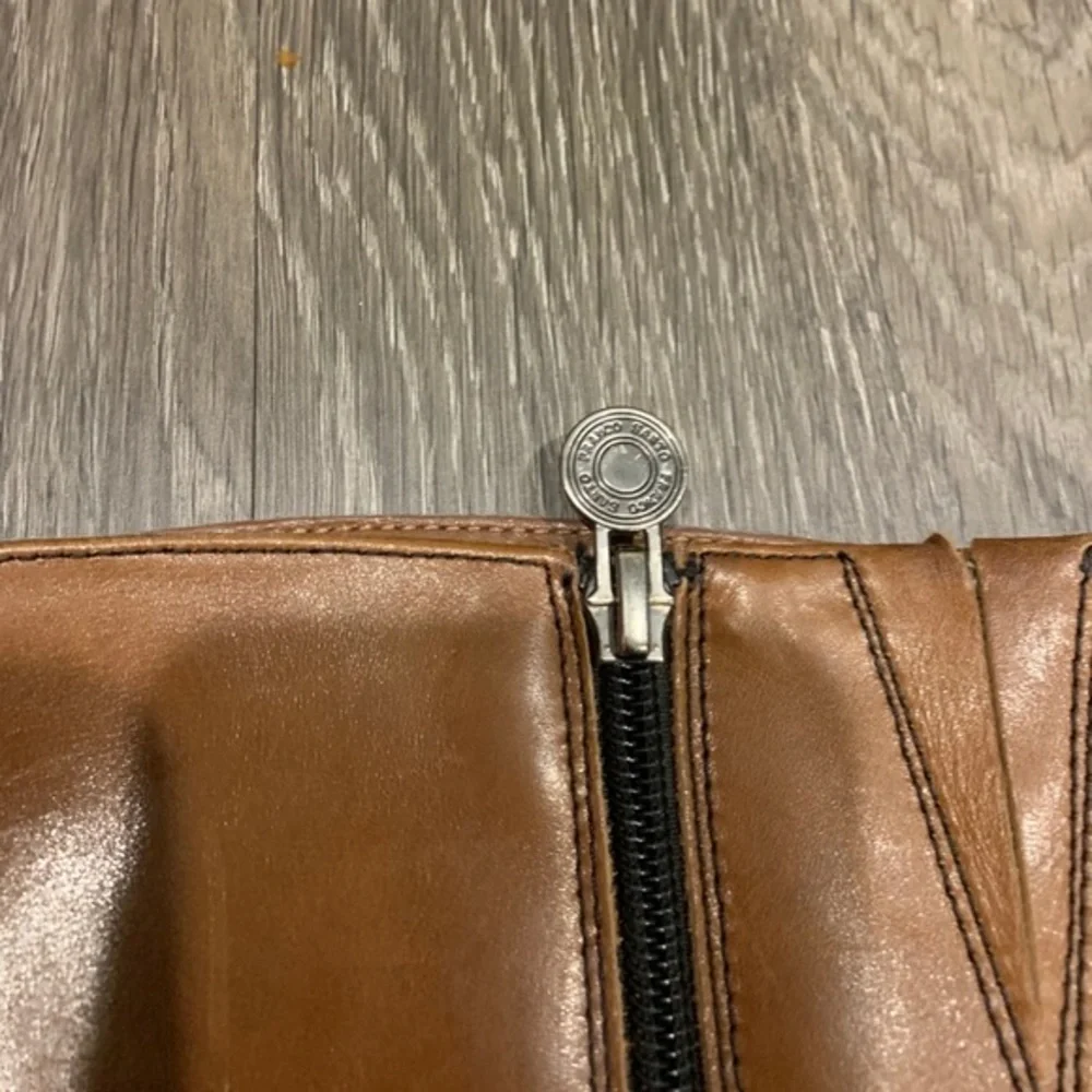 Franco Sarto Brown Black Riding Boots 7.5 Tall‎ - Picture 3 of 7